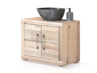Waschbeckenunterschrank Waschtischschrank Badschrank Ozeana I Eiche Teilmassiv