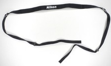 Nikon AN-7 Black / White 3/4" Vintage Camera Neck Strap w/ Metal Buckles
