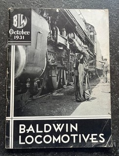 1931 Baldwin Locomotives Magazine October Vol 10 No 2 NSW Railways Steam Trains