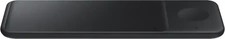 Samsung - Wireless Qi Charger Pad Trio Charge up to 3 Devices at Once - Black