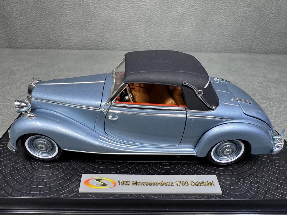 1950 Mercedes Benz 170с кабриолет подпись литая модель автомобиля 1:18 - Изображение 3 из 4