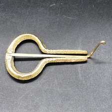 Vintage Mouth Harp Gold Tone Metal Jaw Harp Folk Music Musical Instrument