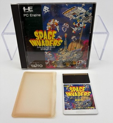 SPACE INVADERS FUKKATSU NO HI Japan PC Engine HuCard With Case & Manual PCE0118