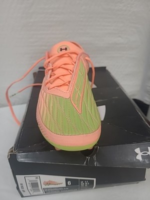 New Under Armour Magnetico Elite 4 FG Soccer Cleats Orange 
