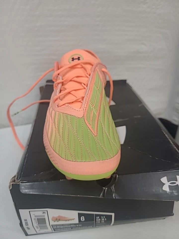 Nuevos botines de fútbol Under Armour Magnetico Elite 4 FG naranja para hombre talla 6 Foto 2 de 4