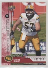 2018 Upper Deck CFL Red 32/150 David Beard #16 0p0t