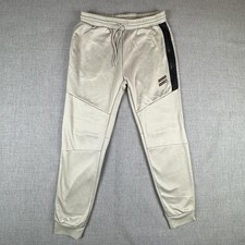 Hurley Jogger Pants Mens Large Gray Fleece Sweatpants Drawstring Athletic