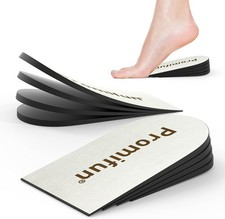 PROMIFUN Adjustable Heel Lift Inserts 2 Pack Height Increase Insoles 1/4" to 1"
