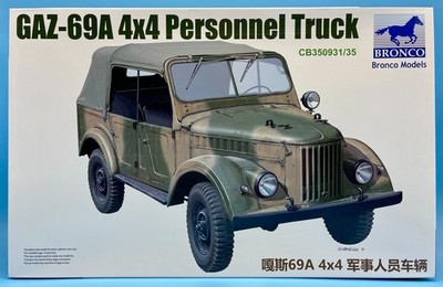 BRONCO 1/35 CB35093 GAZ-69A 4x4 Personnel Truck Brand New Complete Kit