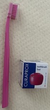 Curaprox CS 1560 TRIO PACK/ Zahnpflege Zahnbürste Halter Fuß/ rosa pink