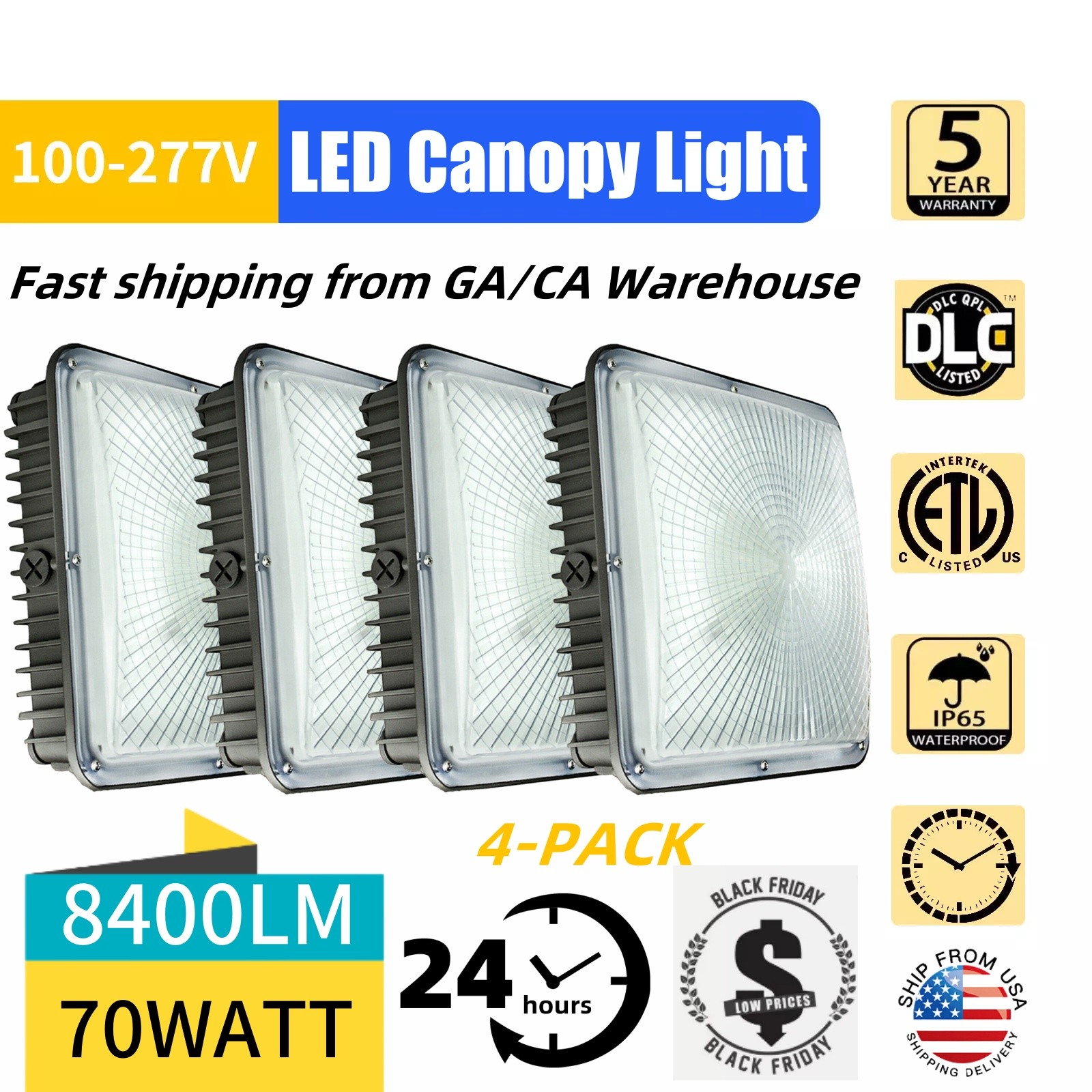 Lights Gas Station Light Outdoor Carport Ceiling Lighting