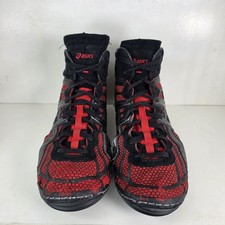 Asics Dan Gable Ultimate 2 Wrestling Shoes J900Y Sz 12.5 Red /Black Rare VTG