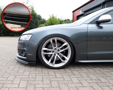 Spoilerschwert Frontspoiler Lippe mit Wing aus ABS für Audi S5 B8 schwarz glanz