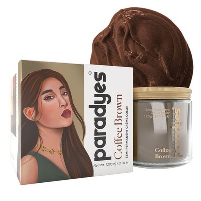 Paradyes Semi Permanent Creme Color, Coffee Brown Shade 120gm