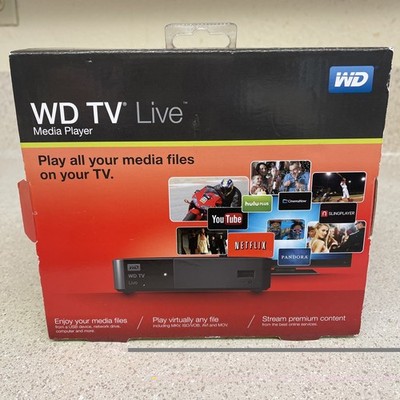 BRAND NEW Western Digital WD TV Live Streaming Media Player C3H WDBHG70000NBK