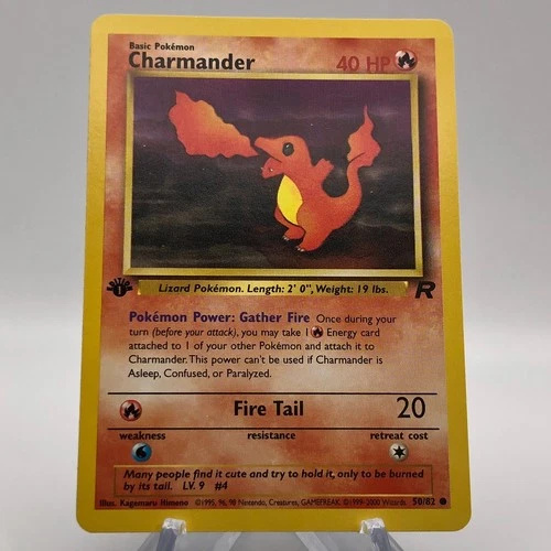 Pokemon Charmander 50/82 - Common - 1st Edition Team Rocket (2000) - NM