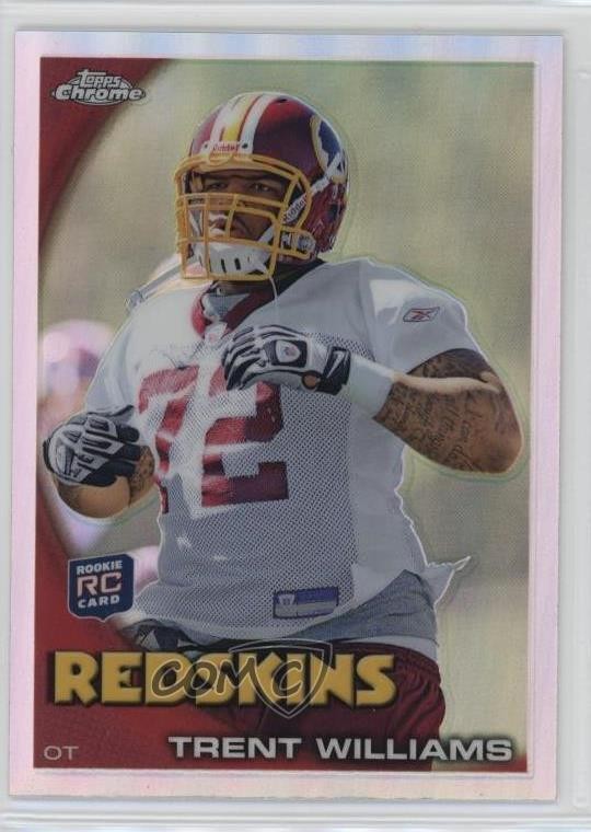 2010 Topps Chrome Refractor Trent Williams #C102 Rookie RC no9