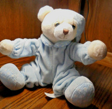 Aurora Baby Teddy Bear Plush Blue Pajamas Night Cap Hat Stuffed Animal Toy 92