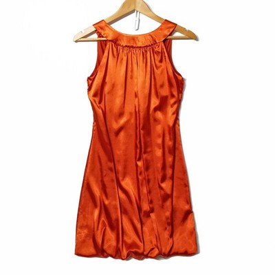 Vicky Martin Designer Kleid Gr. UK 8 Unikat Tie Back Rost Low Back Ärmellos
