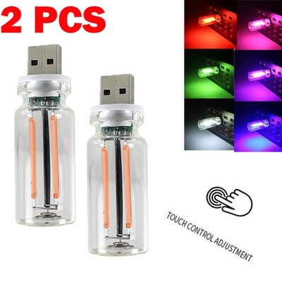 2X Touch Control Car USB LED Night Light Atmosphere Light Bulb Incandescent Lamp