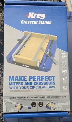Kreg Crosscut Station MDF Base Splinter-Free Cutting for Circular Saw KMA4100