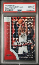 2023-24 Panini Mosaic - Victor Wembanyama #3 - Heat Check - RC - SP - PSA 10