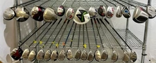 Wholesale Lot of 30 Golf Clubs - Cobra Bafflers, Idrive, Adams