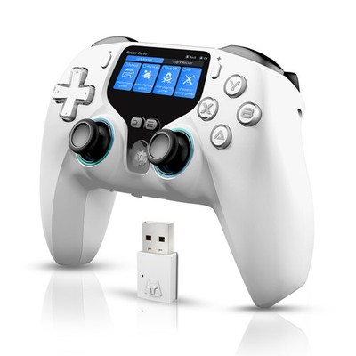 Wireless Gaming Controller with Interactive Screen for PC/P3/Switch 2 1/Android