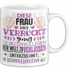 Kollegin Abschied Tasse Geschenk Abschiedsges...
