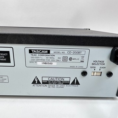 Tascam CD-200BT Professional Single CD Player; AS-IS | eBay
