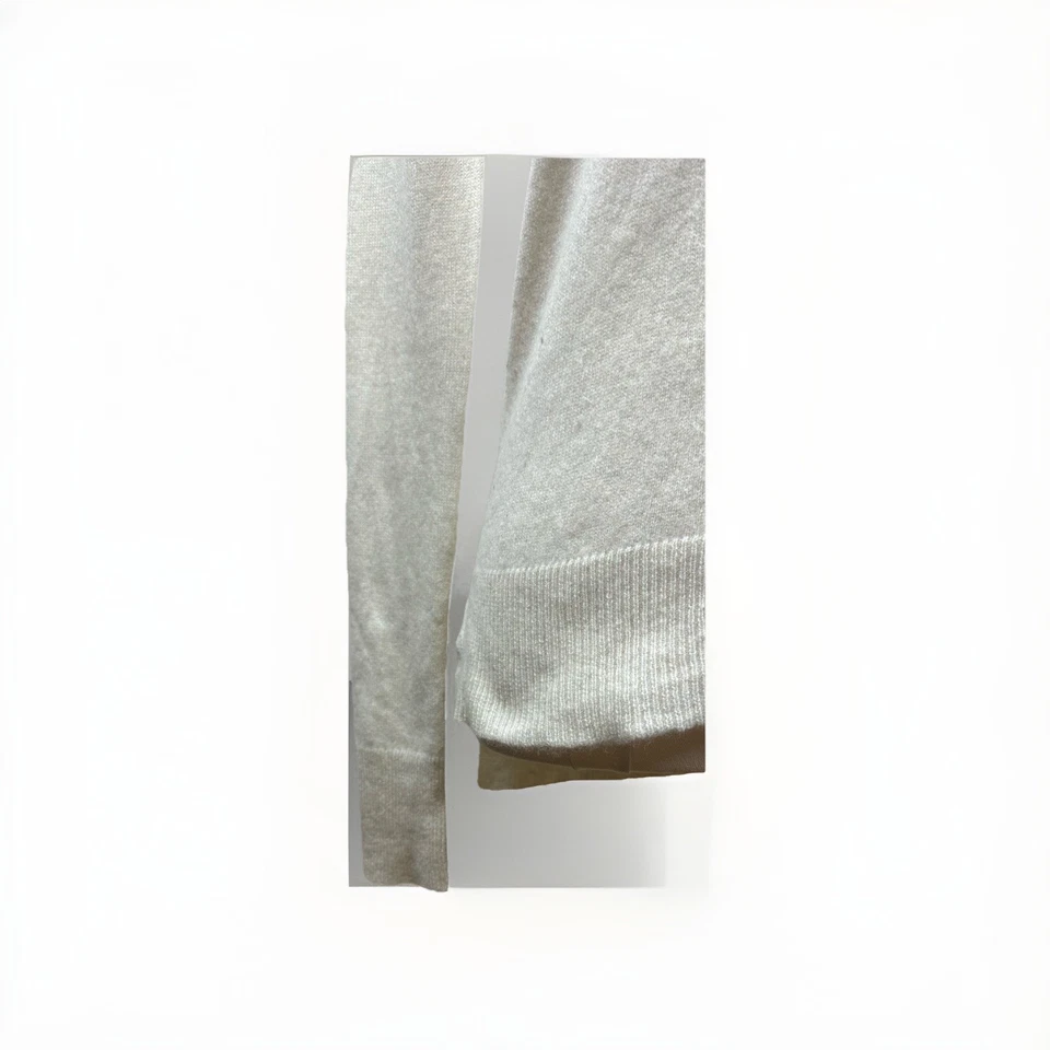 AQUA Cashmere High Low Crewneck Sweater - Cream - XS Retails:  $178 - Image 4 of 4