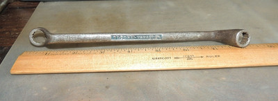 VINTAGE 3/8 X 7/16 GEDORE VANADIUM No 2 OFFSET BOX WRENCH GERMANY, 12-POINT, SAE