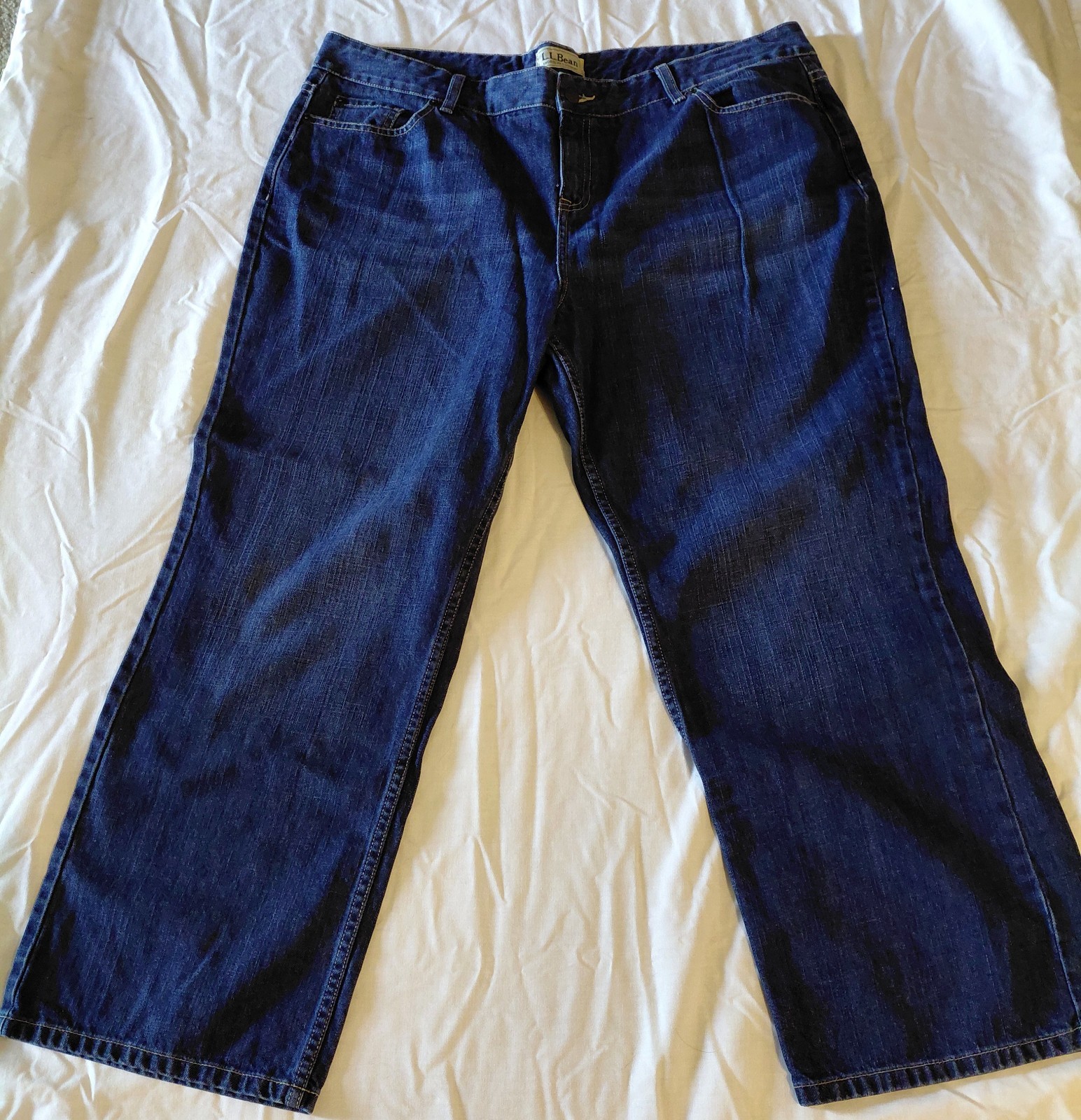 Women's Plus Size 20 Petite Denim Straight Leg