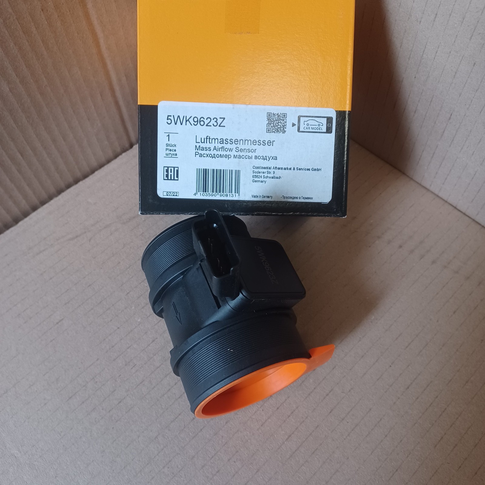 Débitmètre de masse d'air pour Peugeot 206 et Partner hdi