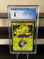 CGC 8 Celebi Prism Star 19/214 Lost Thunder Holo (see pics for slab condition) on eBay