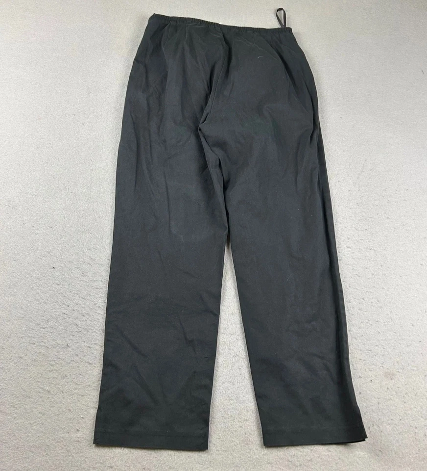 Eileen Fisher Pants Womens XS Black Organic Cotton Flat Front Pull On Pant - Imagem 3 de 4