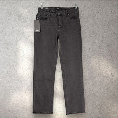 Hudson Los Angeles Jeans Women s 4 Dark Gray Straight Leg Denim Y2K Grunge Retro