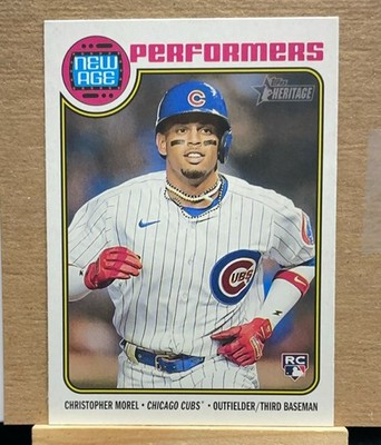 Christopher Morel RC 2023 Topps Heritage New Age Performers #NA-6 Chicago Cubs