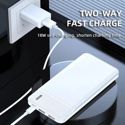 Enerwow Powerbank 50000mAh,Power Bank USB C,PD 20W QC4.0 Schnellladefunktion Externe Handyakkus