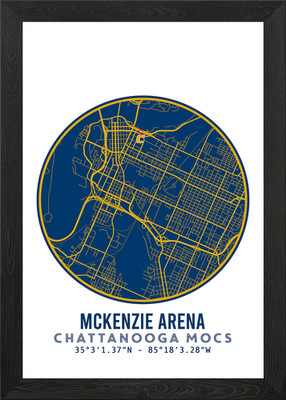 Chattanooga Mocs Basketball gerahmtes Wandbild Poster Leinwanddruck Bild