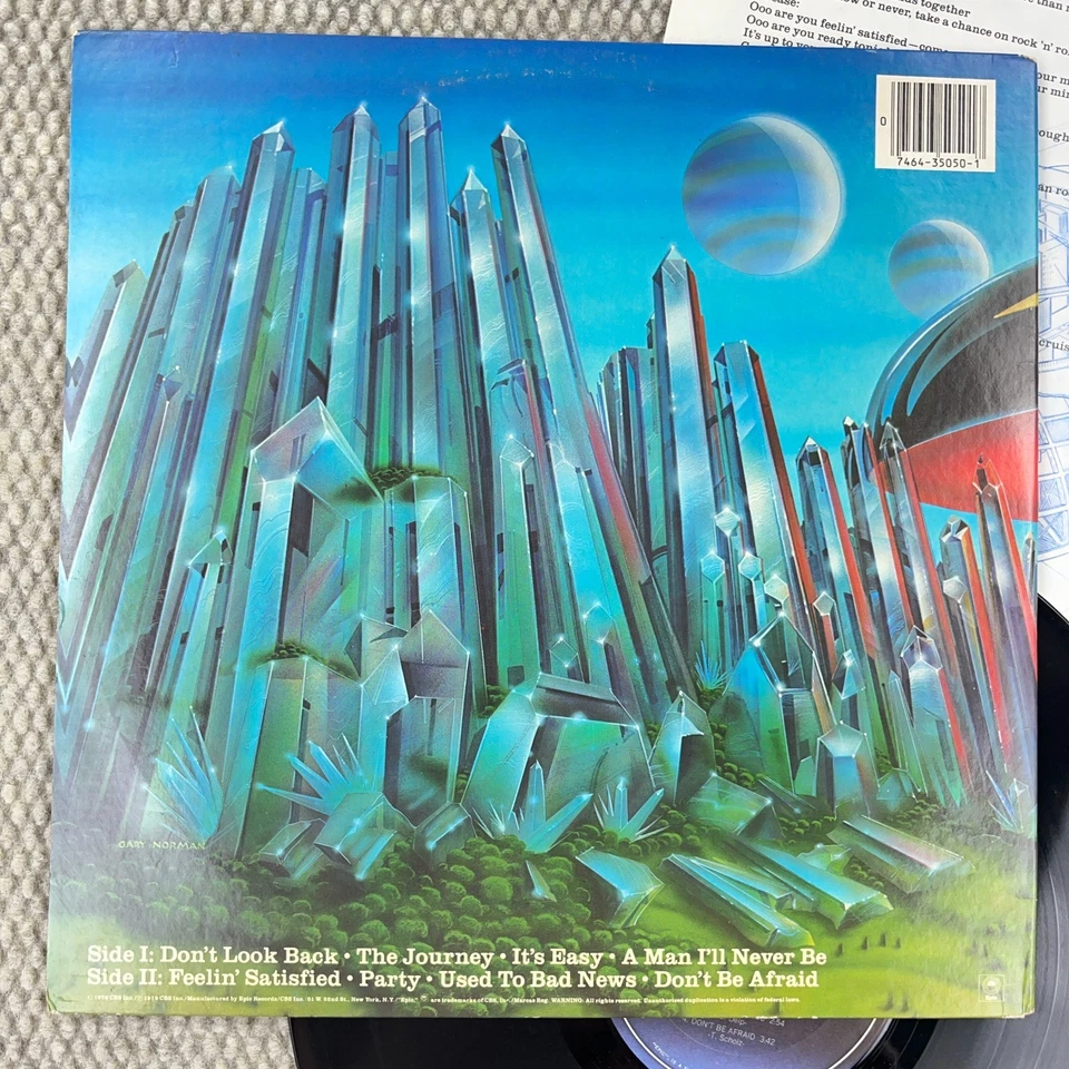 Boston Don't Look Back 1978 BL-35050 CBS Vinyl LP Record Original Vintage Foto 3 de 4