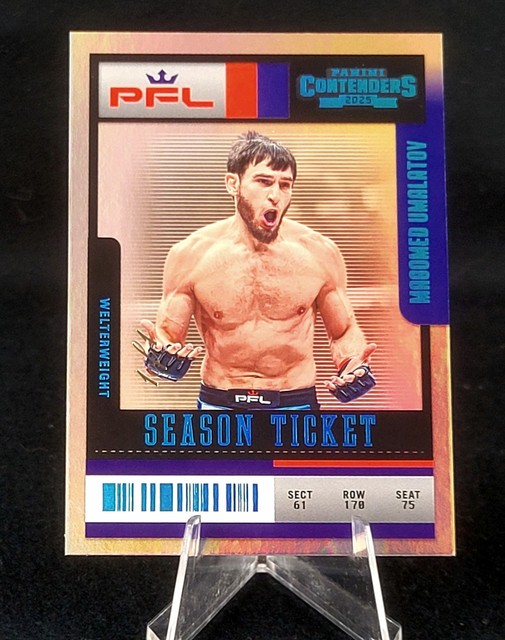2025 Panini Contenders PFL MAGOMED UMALATOV Season Ticket 1/1 One Of One