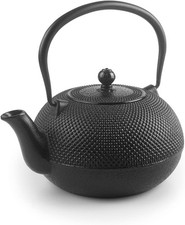 IBILI Cast Iron Black Teapot, 0.3 Litres, Enamel Interior, Induction Safe