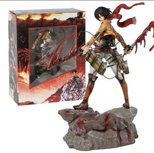 ✅Mikasa Ackerman Attack on Titan Figur Riesenfiguren Shingeki Kyojin 31 cm
