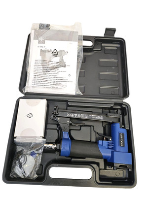 LUX TOOLS Druckluft Tacker Nagler Handtacker Drucklufttacker + Koffer - D-TAC-7