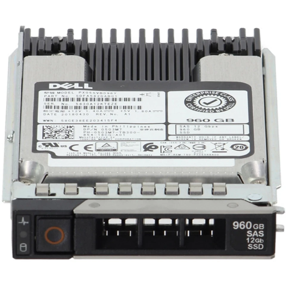 Dell 960GB 12Gbps SAS MU MLC 2.5 SSD PX05SVB096Y CPO (503M7) -R - Image 2 of 4