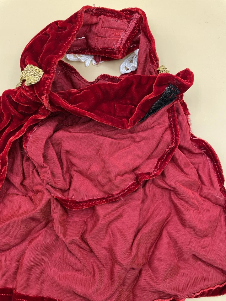 Red Velvet Fancy Dog Christmas Holiday Dress Small - Image 3 of 4