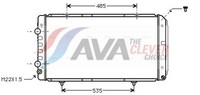 AVA Clever Choice MotorküHler WasserküHler ** Clever FIT ** PEA2146 FüR Fiat 230