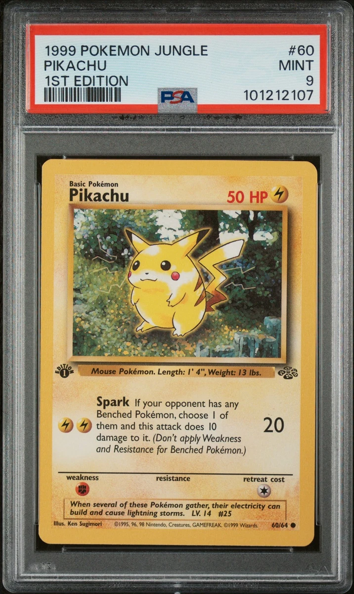 ポケモンカード Pikachu Jungle ARS鑑定 Grade 9 Pikachu Pokémon TCG Grade 9 Jungle Individual Collectible Card