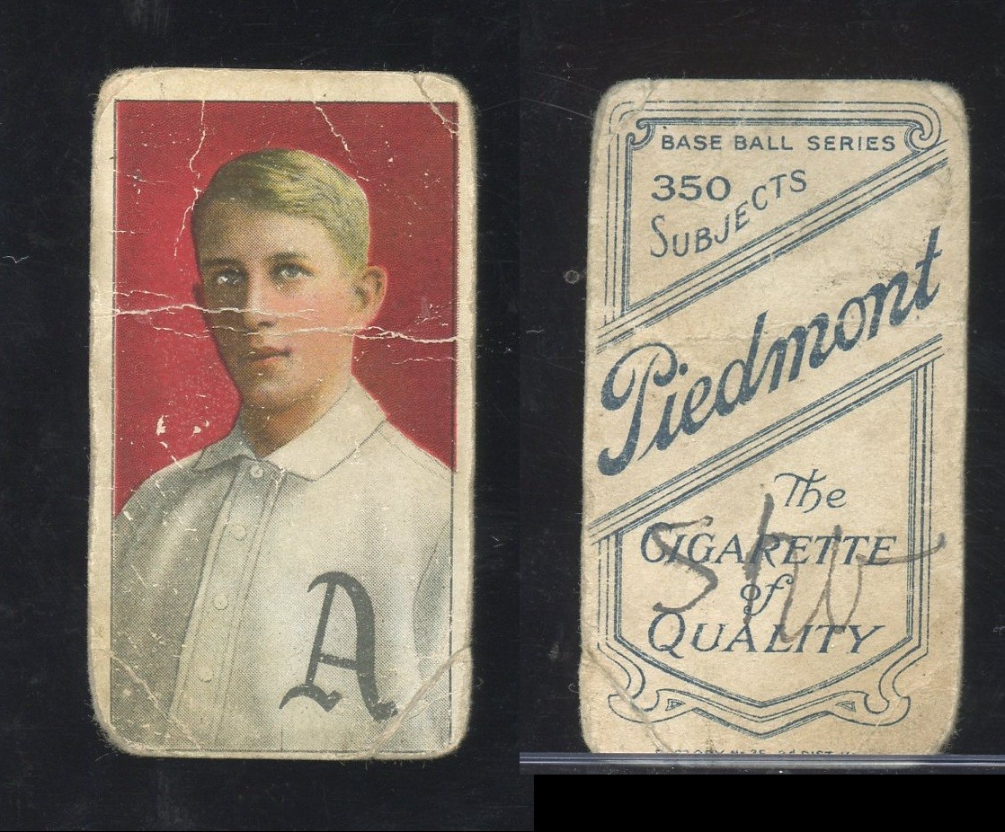 T206 Eddie Collins HOF ~~ PR mk condition ~~ Piedmont 350 back